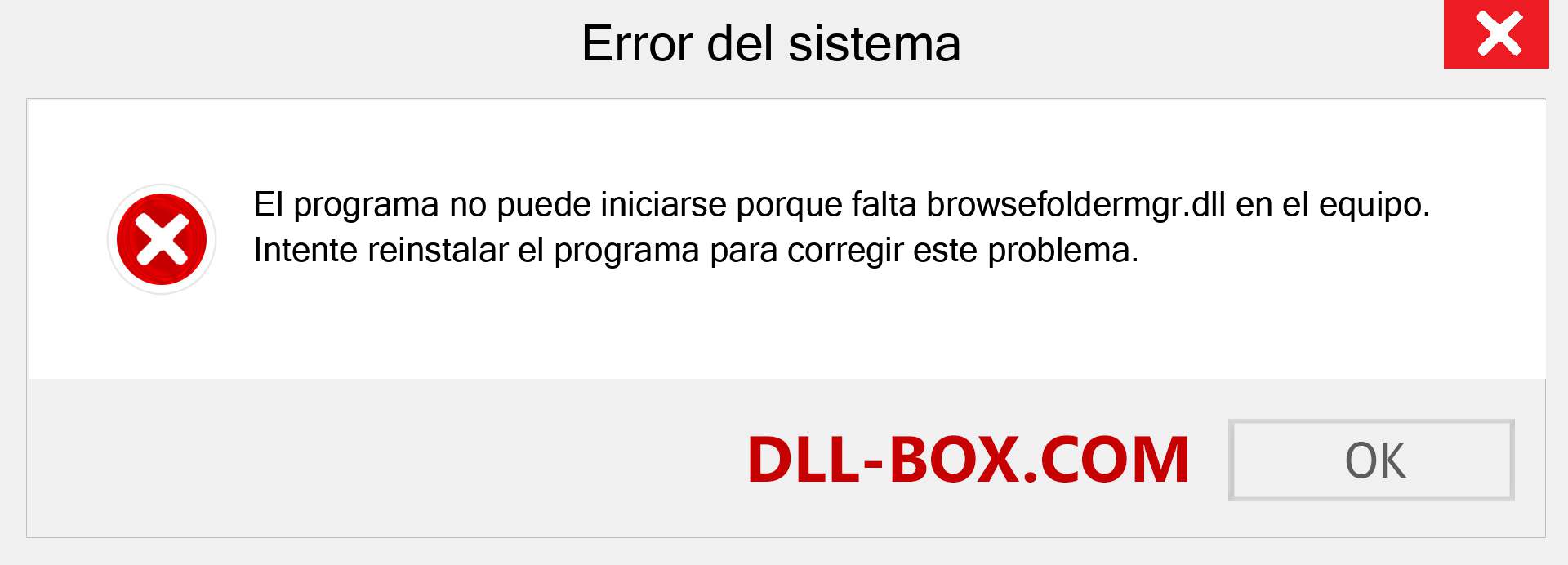 ¿Falta el archivo browsefoldermgr.dll ?. Descargar para Windows 7, 8, 10 - Corregir browsefoldermgr dll Missing Error en Windows, fotos, imágenes